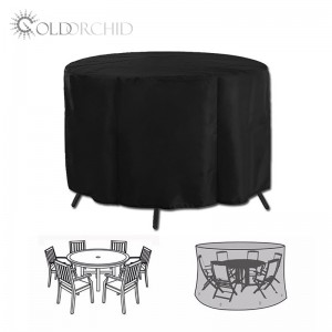 Waterproof round table and chair cover