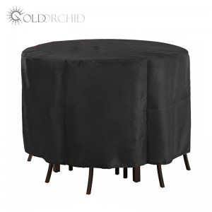 Waterproof round table and chair cover