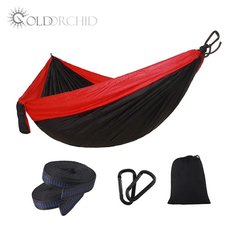 New design outdoor portable travel camping hanging hammock Featured Image