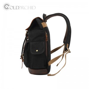 Waterproof oil wax canvas backpack