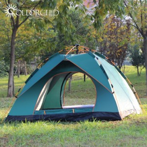 Automatic opening double layer camping tent
