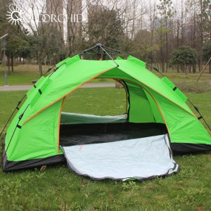 Automatic opening double layer camping tent