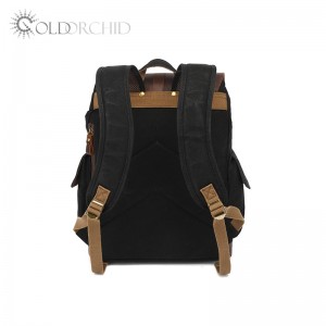 Waterproof oil wax canvas backpack