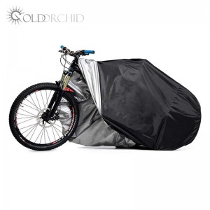 210T polyester silver coated waterproof bicycle cover